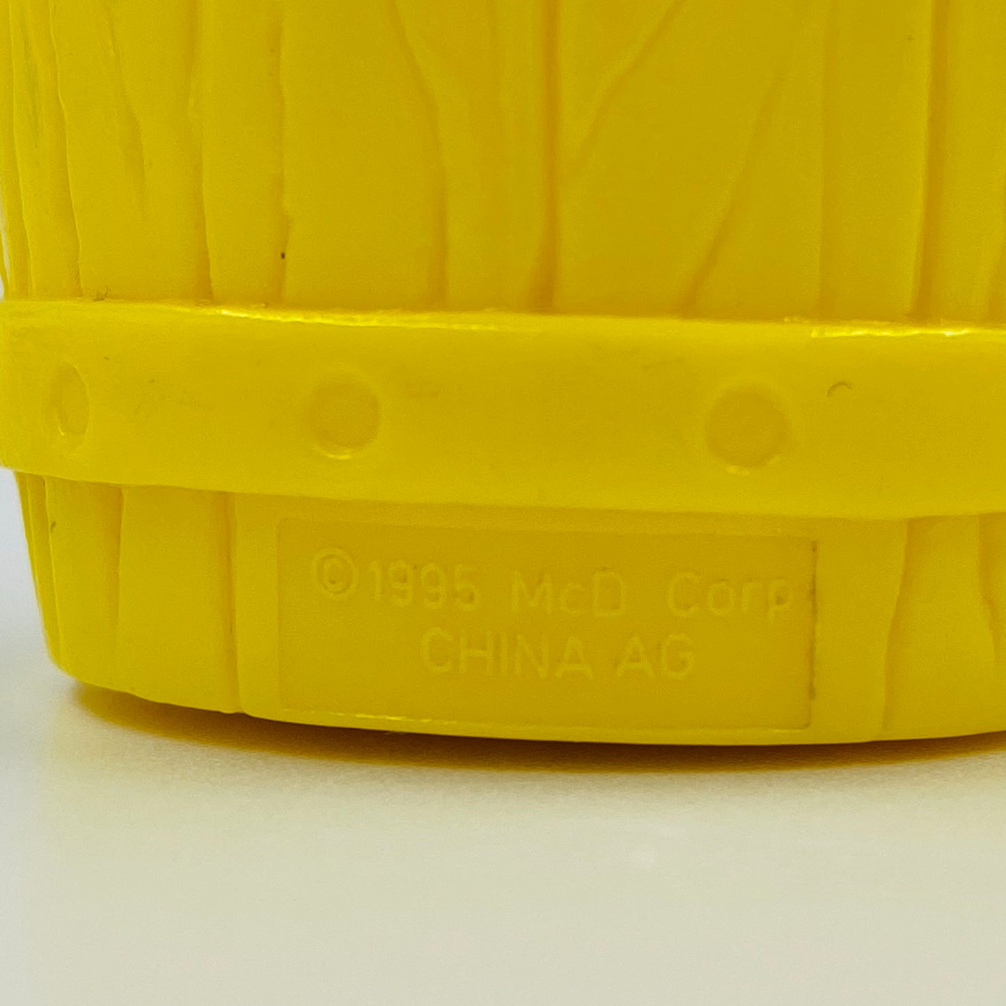 McRodeo Ronald McDonald in a barrel McDonald's Happy Meal toy (1995) loose