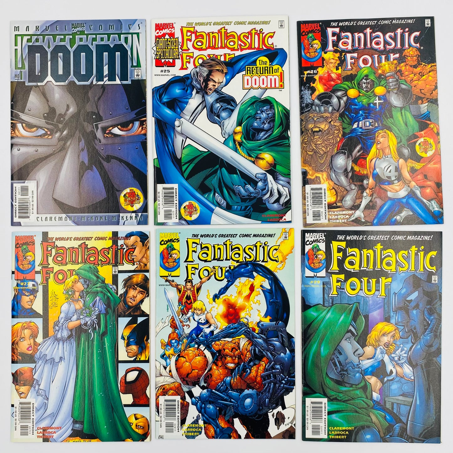 Fantastic Four #1-34 & annual 2000 (1998-2000) Heroes Reborn Doctor Doom parts 1-7 (2000) Marvel