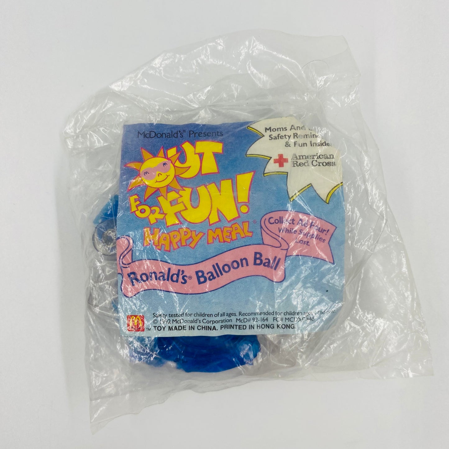 McDonald's Presents Out For Fun! Ronald's Balloon Ball McDonald's Happy Meal toy (1992) bagged