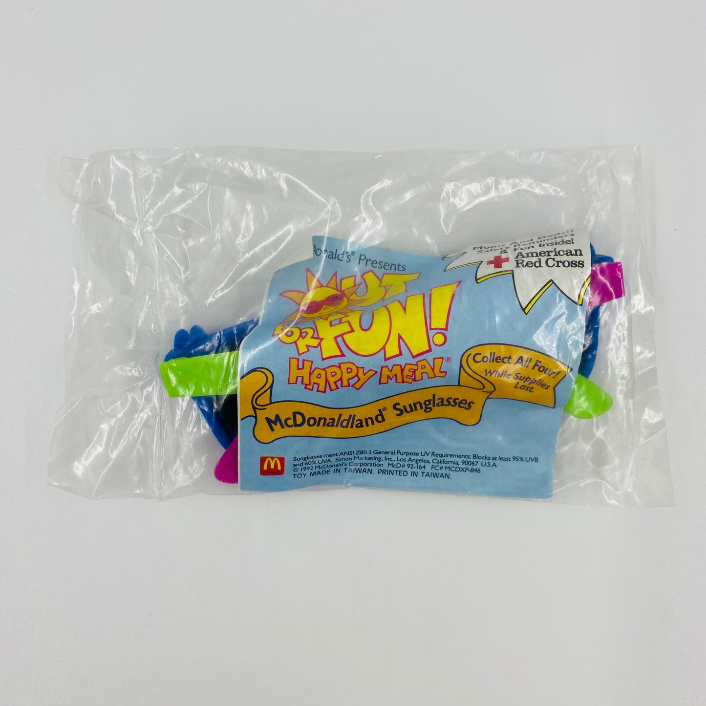 McDonald's Presents Out For Fun! McDonaldland Sunglasses McDonald's Happy Meal toy (1992) bagged
