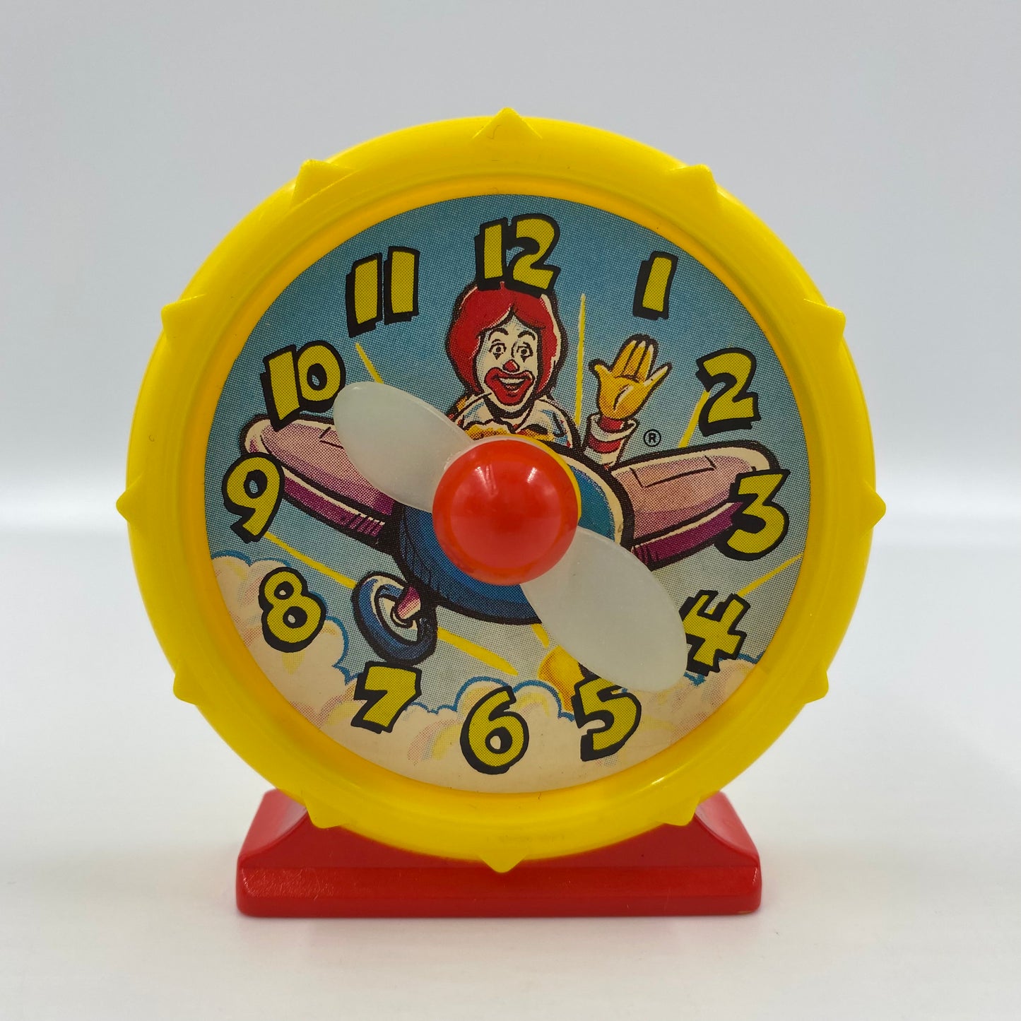 McDonaldland Good Morning Ronald Clock McDonald's Happy Meal toy (1991) loose