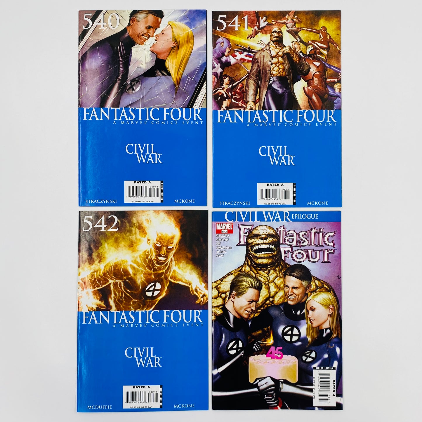 Fantastic Four #536-543 “Civil War” (2006-2007) Marvel
