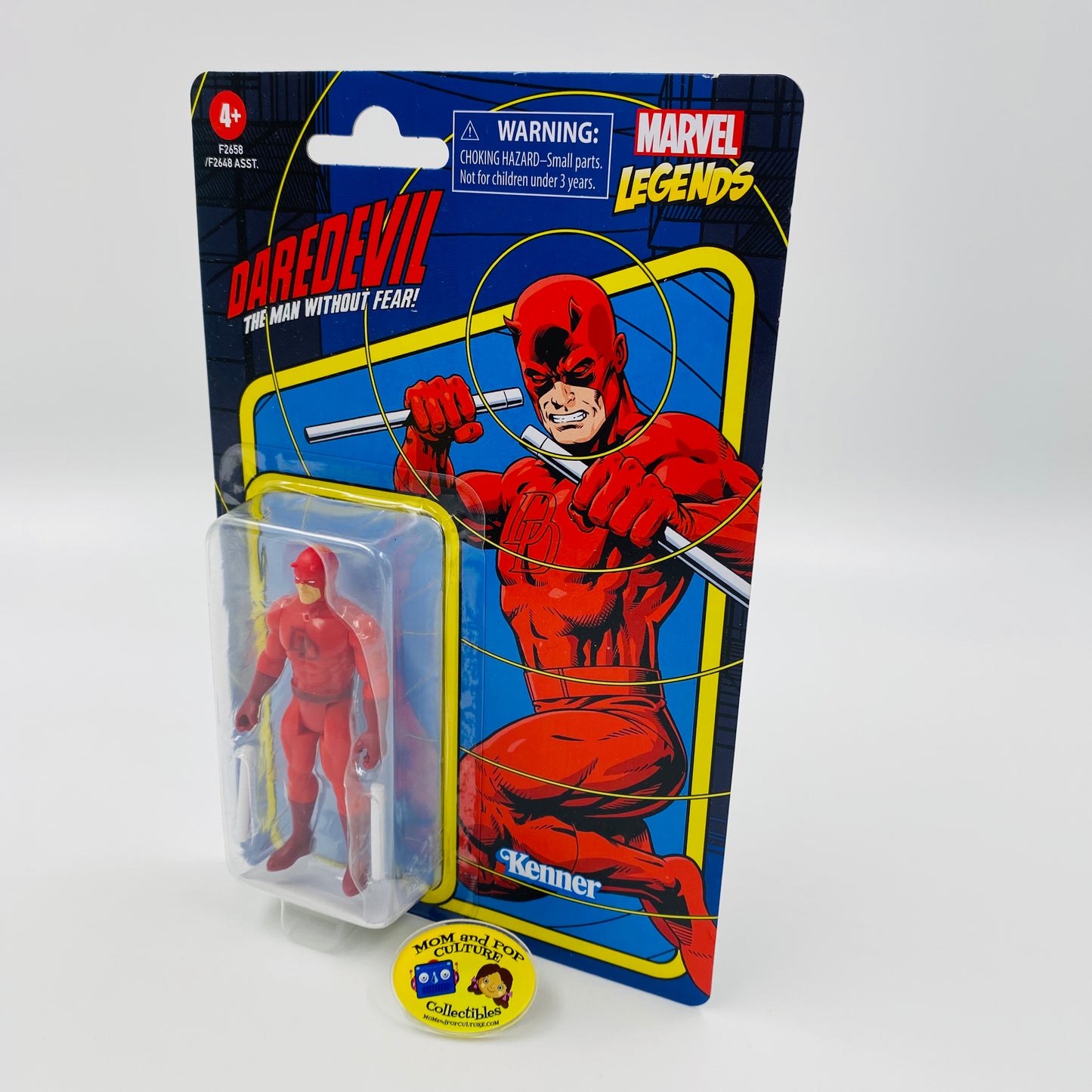 Marvel Legends Retro Daredevil carded 3.75” action figure (2021) Kenner (Hasbro)