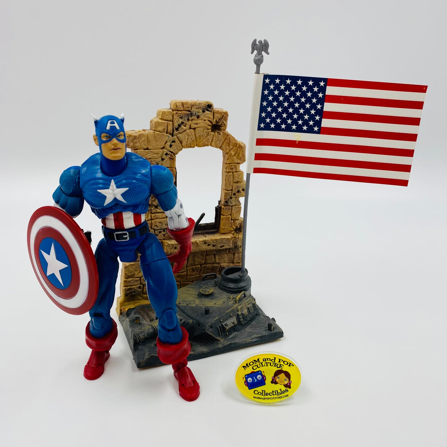 Marvel Legends Series 1 Captain America loose 6" action figure (2002) Toy Biz