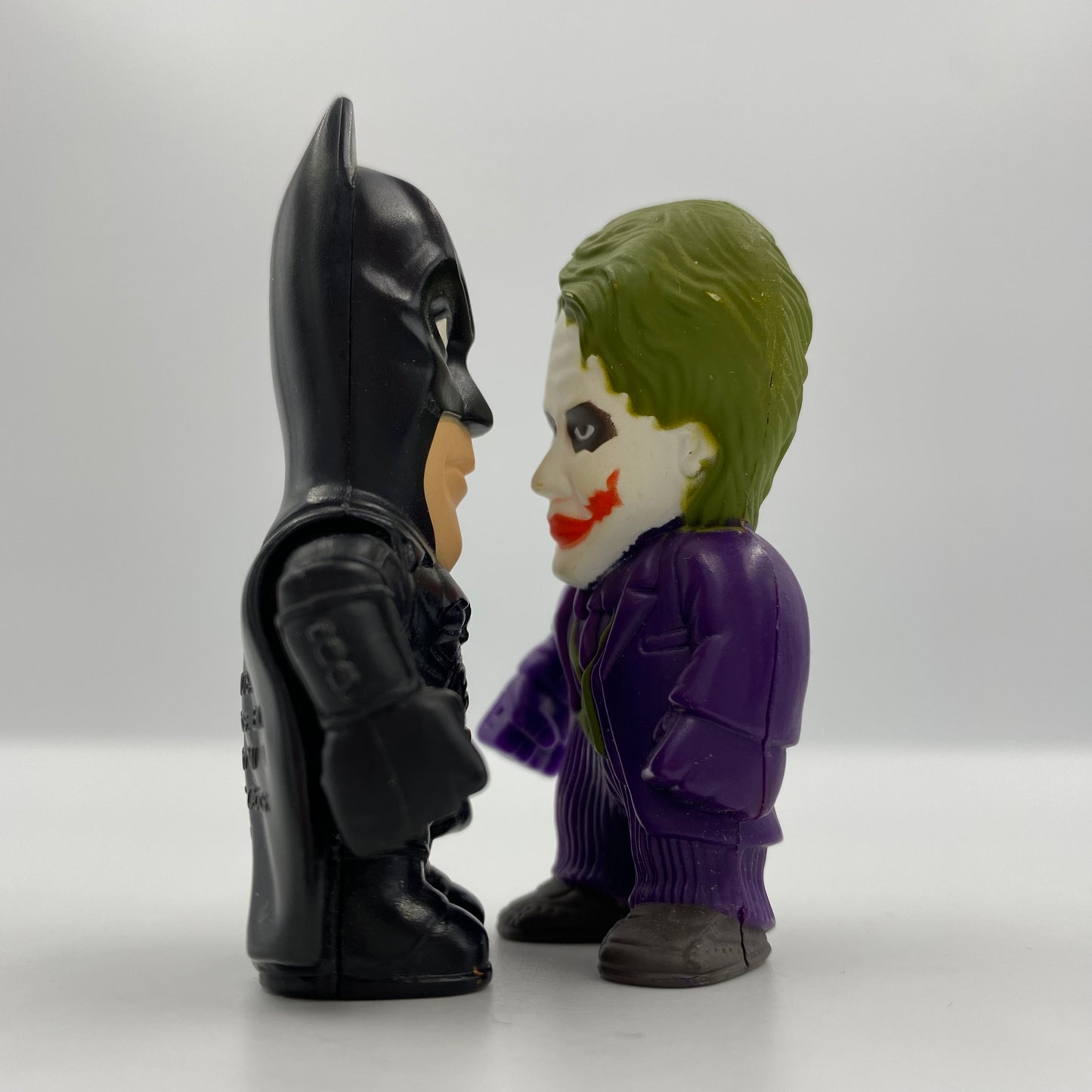 General Mills The Dark Knight Batman & Joker 2.5” stunt figures (2008) loose