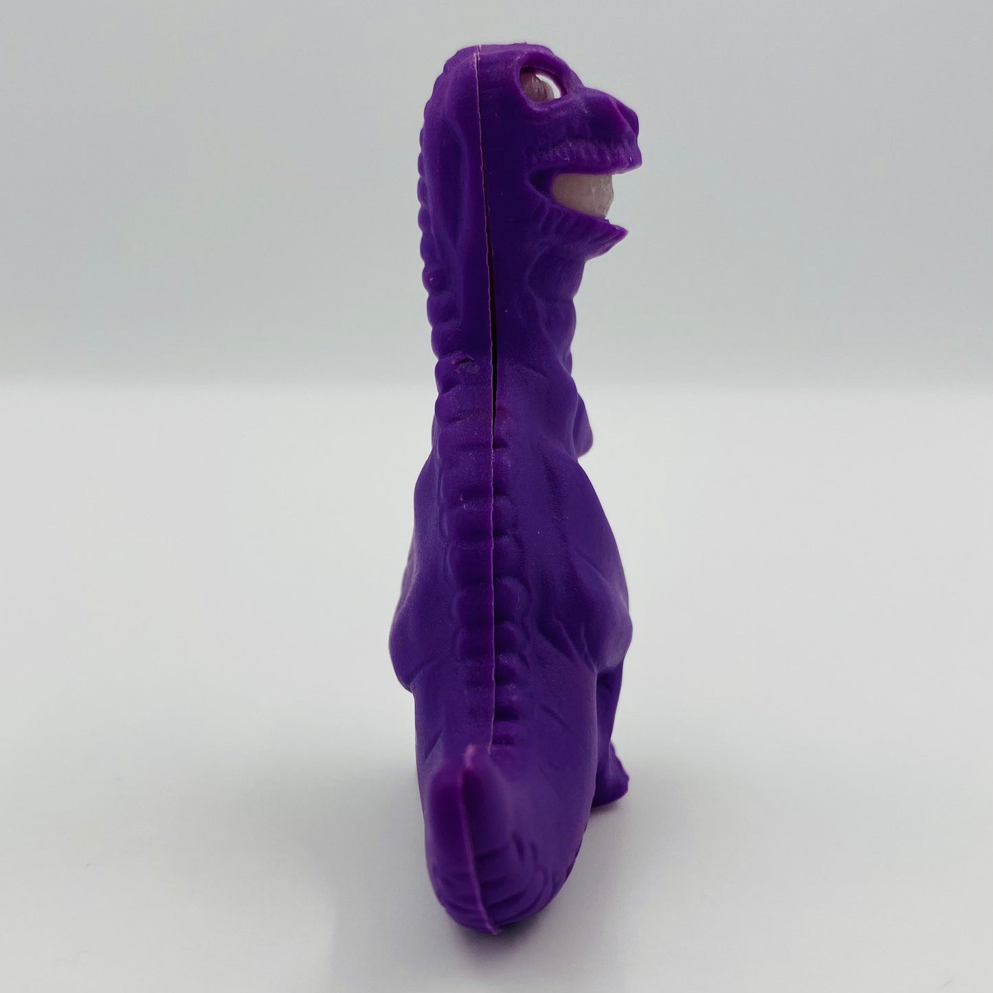 Post Fruity Pebbles The Flintstones Skele-Saurus purple T-Rex (1996) loose