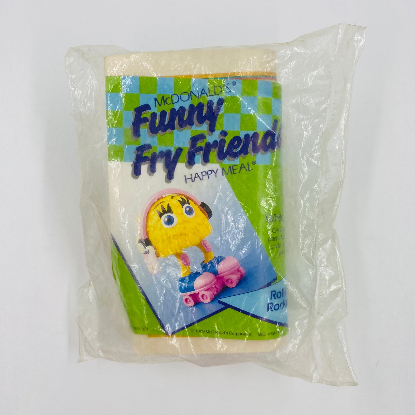 McDonald's Funny Fry Friends Rollin' Rocker McDonald's Happy Meal toy (1989) bagged