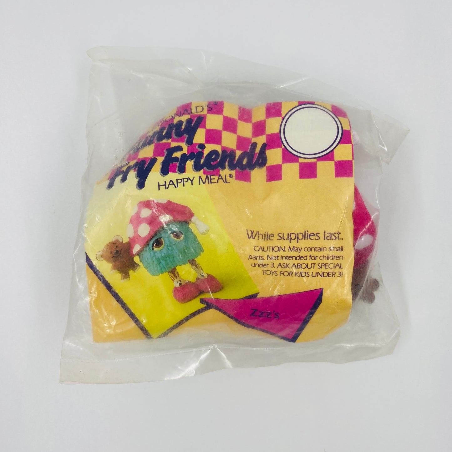 McDonald's Funny Fry Friends Zzz's McDonald's Happy Meal toy (1989) bagged