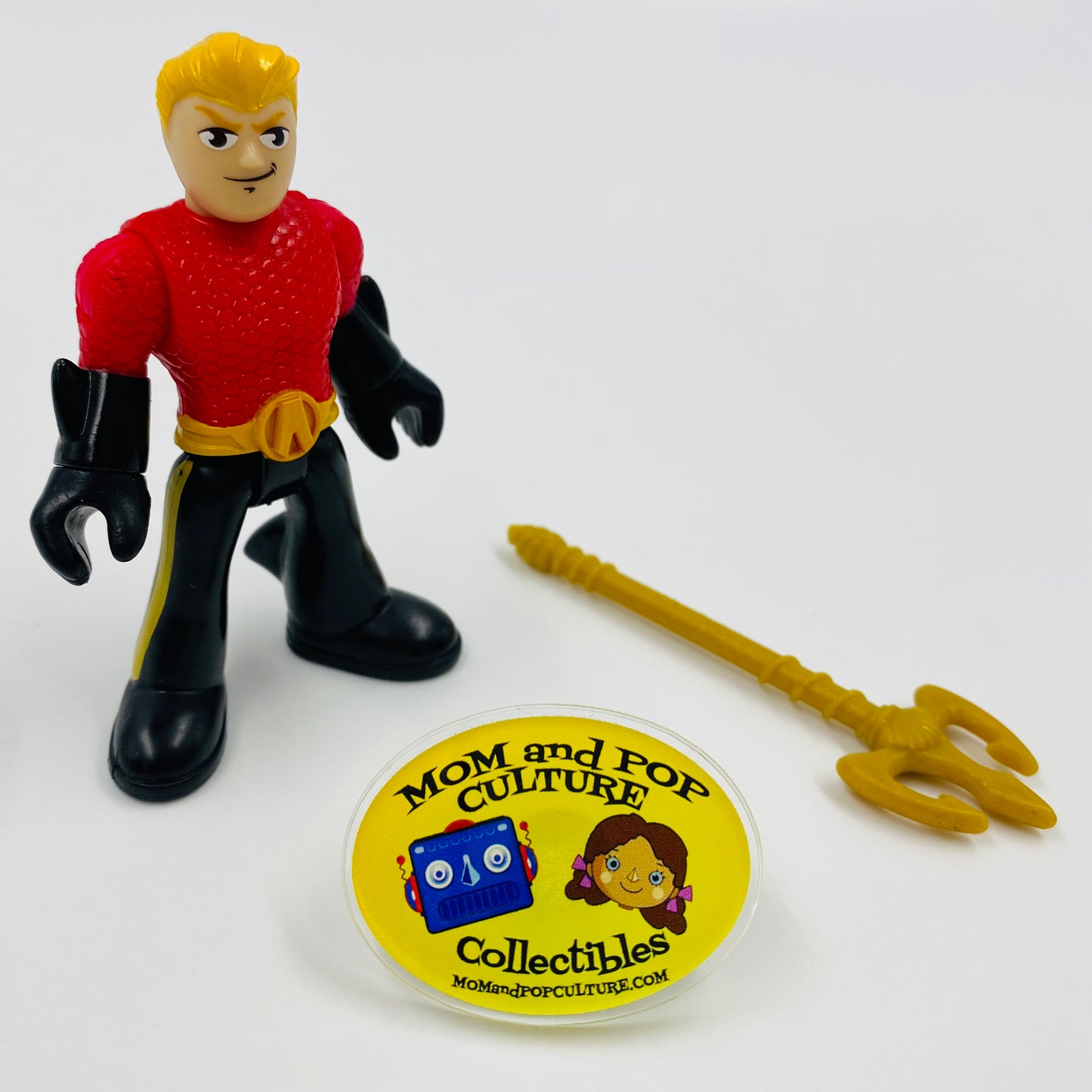 Imaginext DC Super Friends Emperor Aquaman (Flashpoint) loose 2.75” action figure Fisher-Price