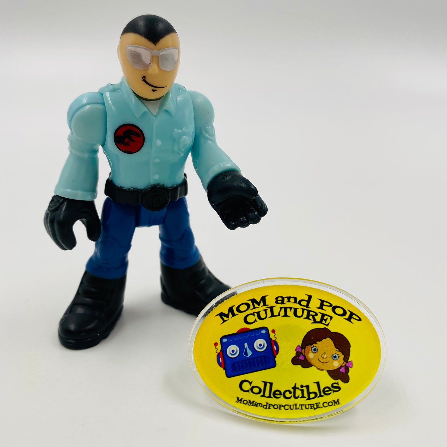 Imaginext Jurassic World Park Worker (sunglasses) loose 2.75” action figure Fisher-Price