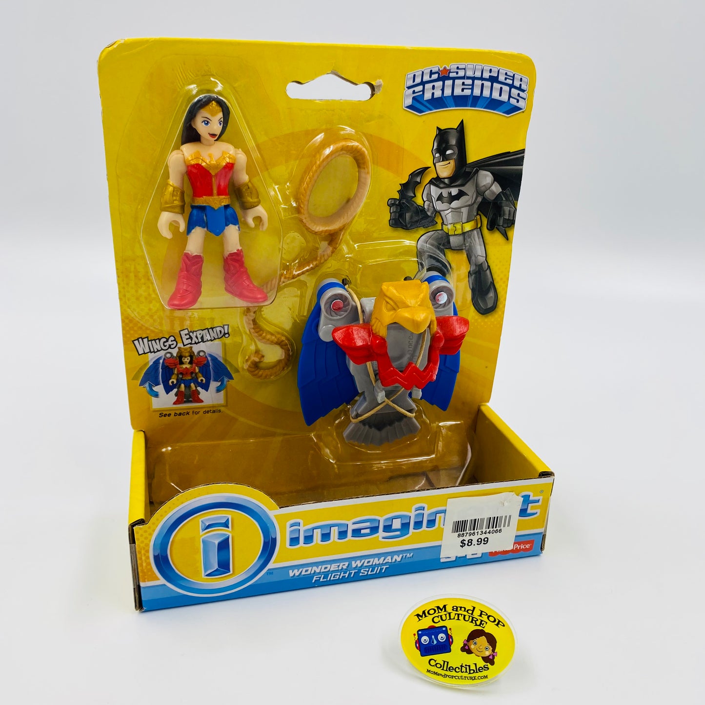 Imaginext DC Super Friends Wonder Woman with Flight Suit carded 2.75“ action figure (2016) Fisher-Price