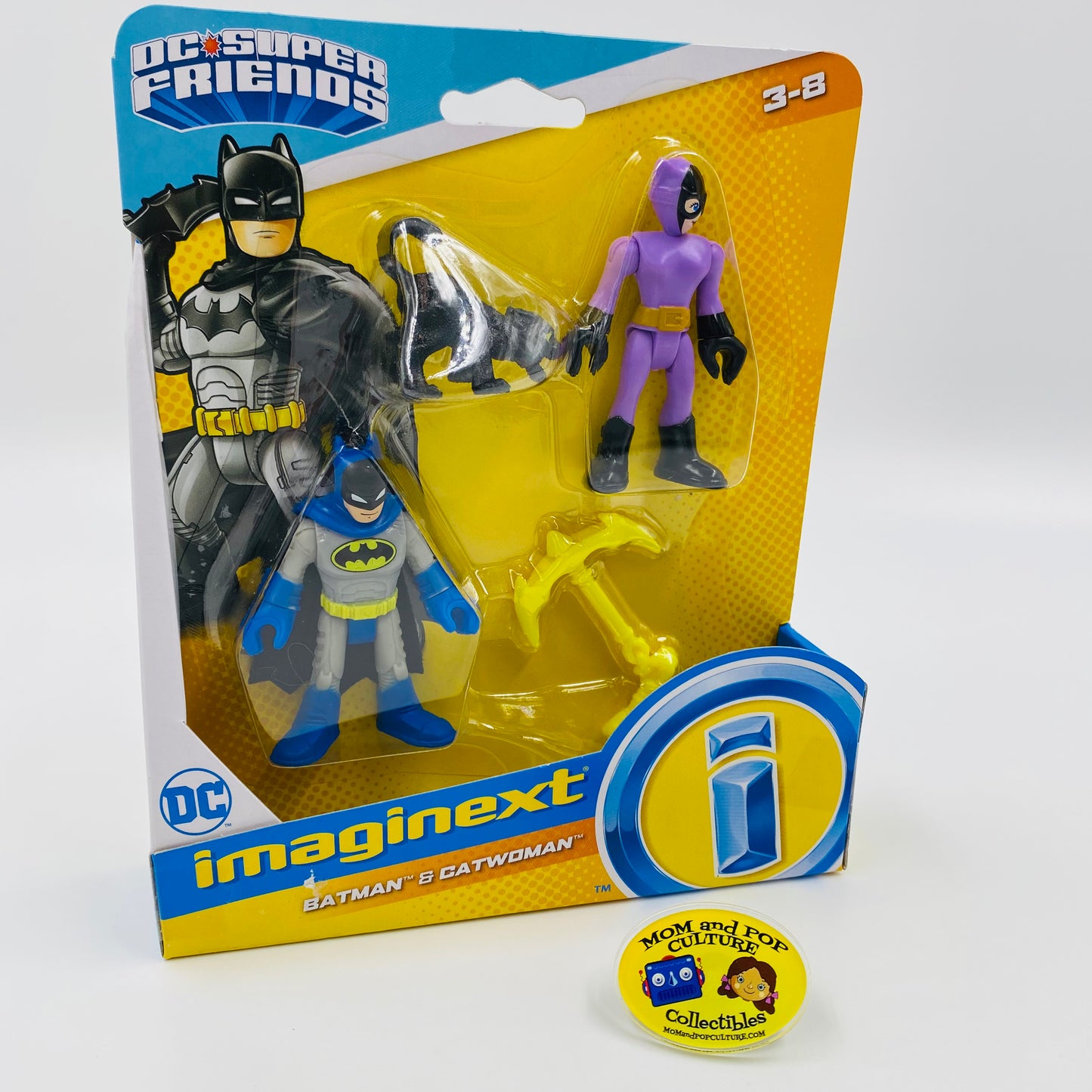 Imaginext DC Super Friends Batman and Catwoman carded 2.75“ action figures (2020) Fisher-Price