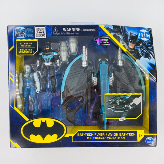 Batman Bat-Tech Bat-Tech Flyer, Mr. Freeze VS Batman boxed vehicle & 4” action figures (2021) Spin Master