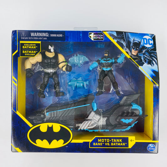 Batman Bat-Tech Moto-Tank, Bane VS Batman boxed vehicle & 4” action figures (2020) Spin Master