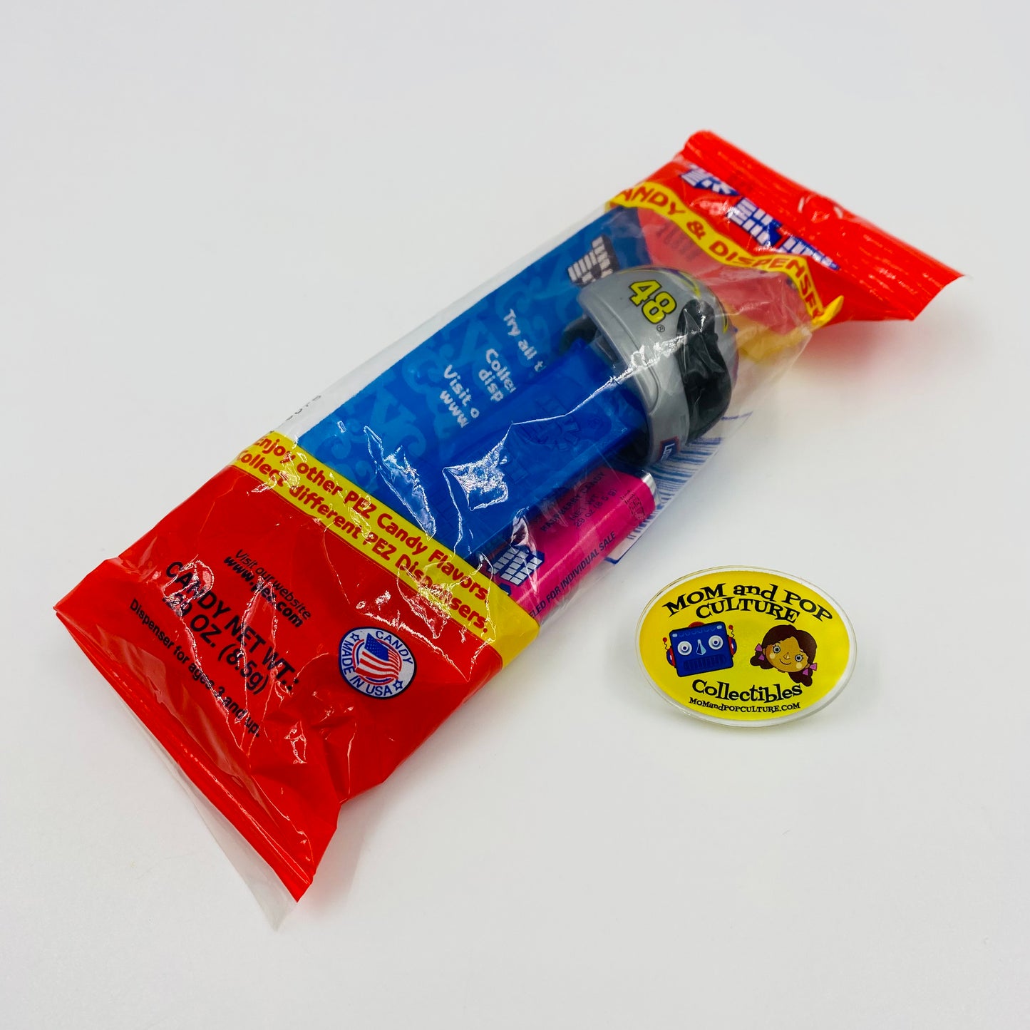 NASCAR Jimmy Johnson Helmet PEZ dispenser (2005) bagged 5.9 China red cello