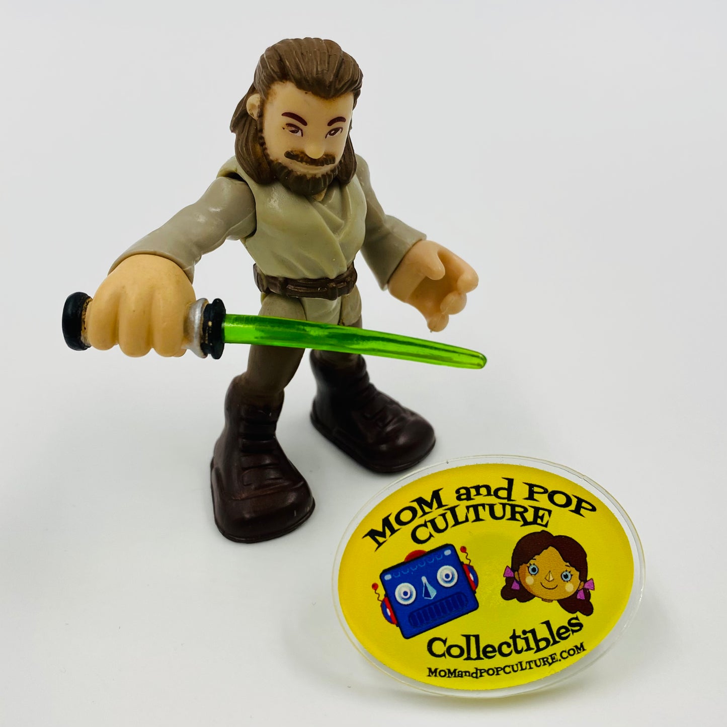 Playskool Heroes Star Wars Galactic Heroes Gui-Gon Jinn loose 2.5” action figure Hasbro