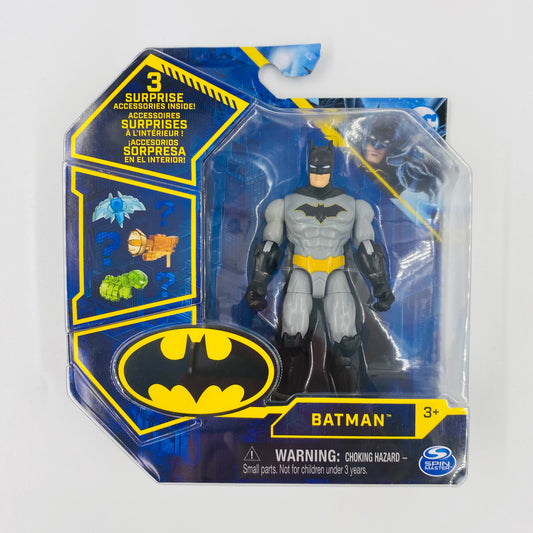 Batman (black & grey) carded 4” action figure (2021) Spin Master
