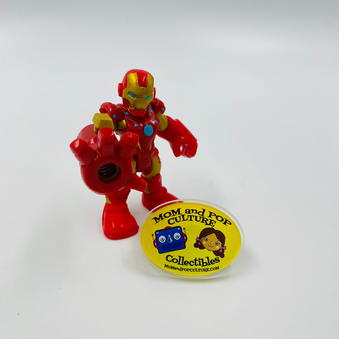 Playskool Heroes Marvel Super Hero Adventures Repulsor Ray Iron Man loose 2.5” action figure Hasbro