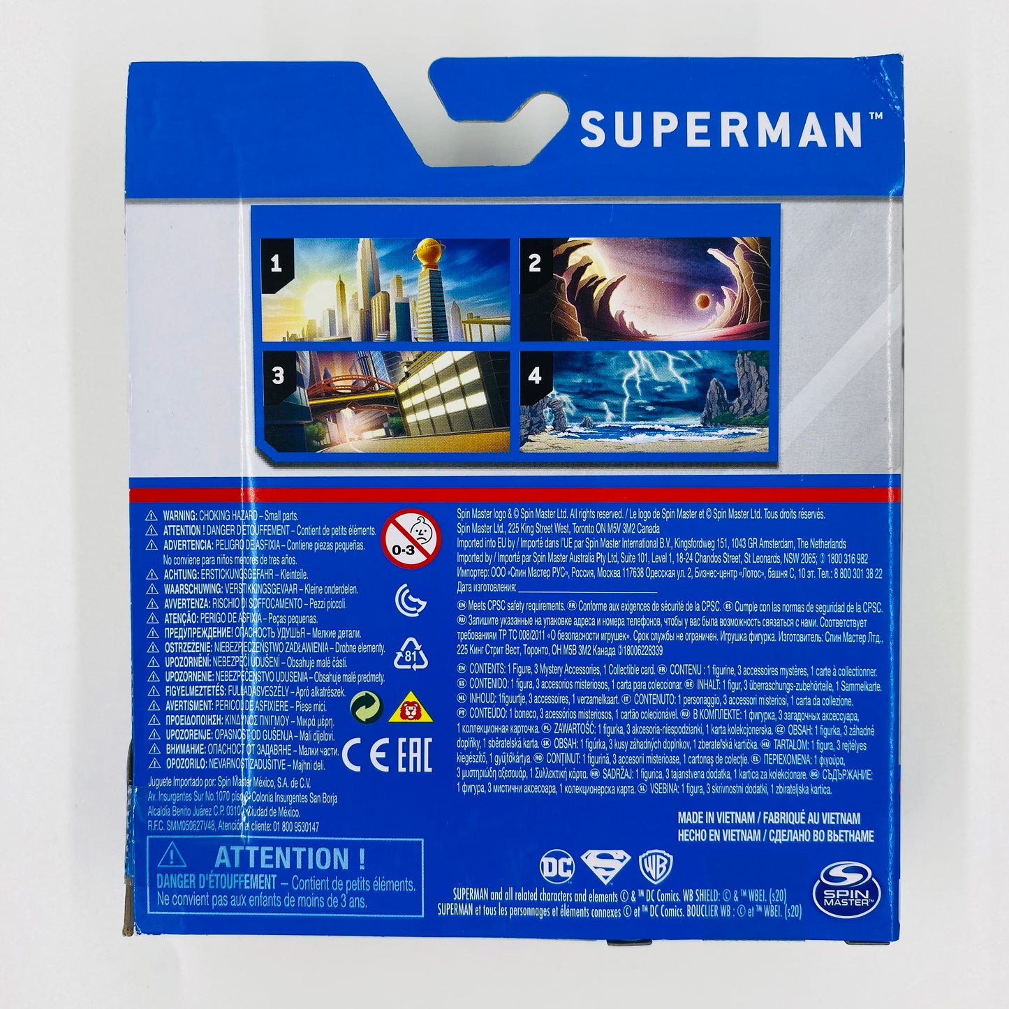 DC Heroes Unite Superman (Recovery Suit)) carded 4” action figure (2020) Spin Master