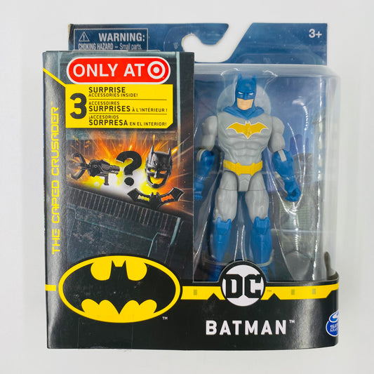 Batman The Caped Crusader Creature Chaos Batman (blue & grey w/yellow symbol) carded 4” action figure (2021) Spin Master
