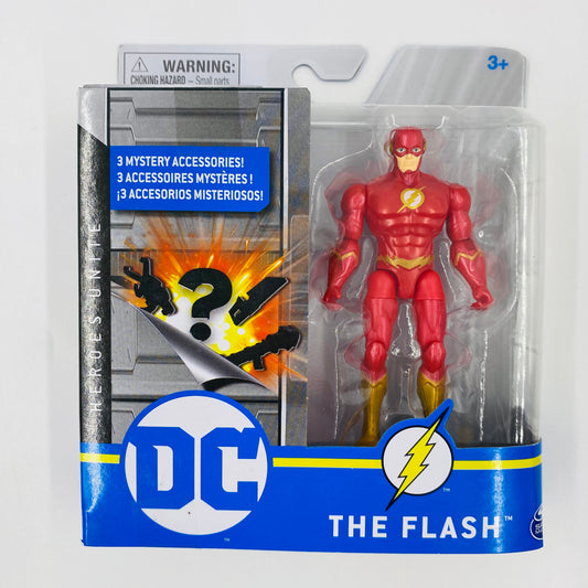 DC Heroes Unite The Flash (gold) carded 4” action figure (2020) Spin Master