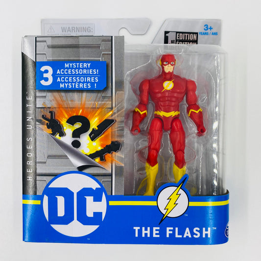 DC Heroes Unite The Flash (yellow) carded 4” action figure (2020) Spin Master