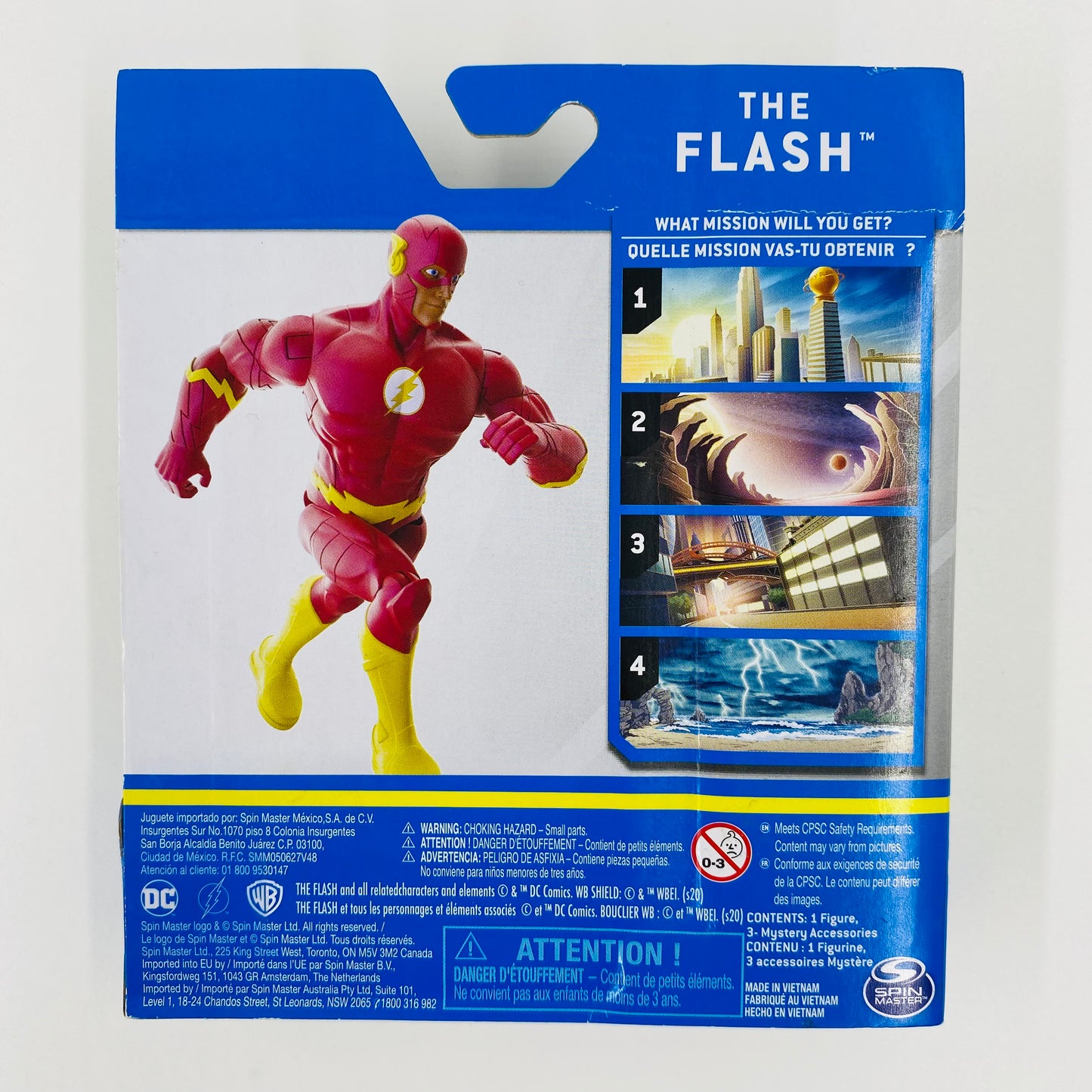 DC Heroes Unite The Flash (yellow) carded 4” action figure (2020) Spin Master