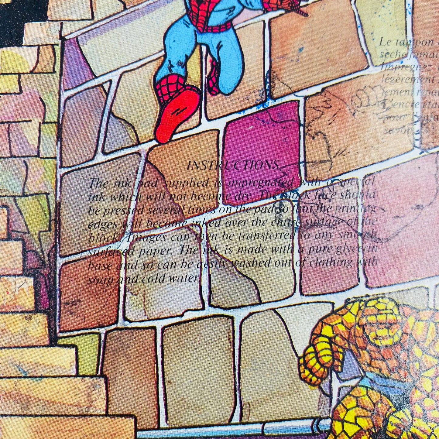 Marvel Italian I Supereroi/Les Superheros loose stamp set (1979) Multiprint