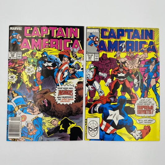 Captain America #352 & #353 (1989) Marvel