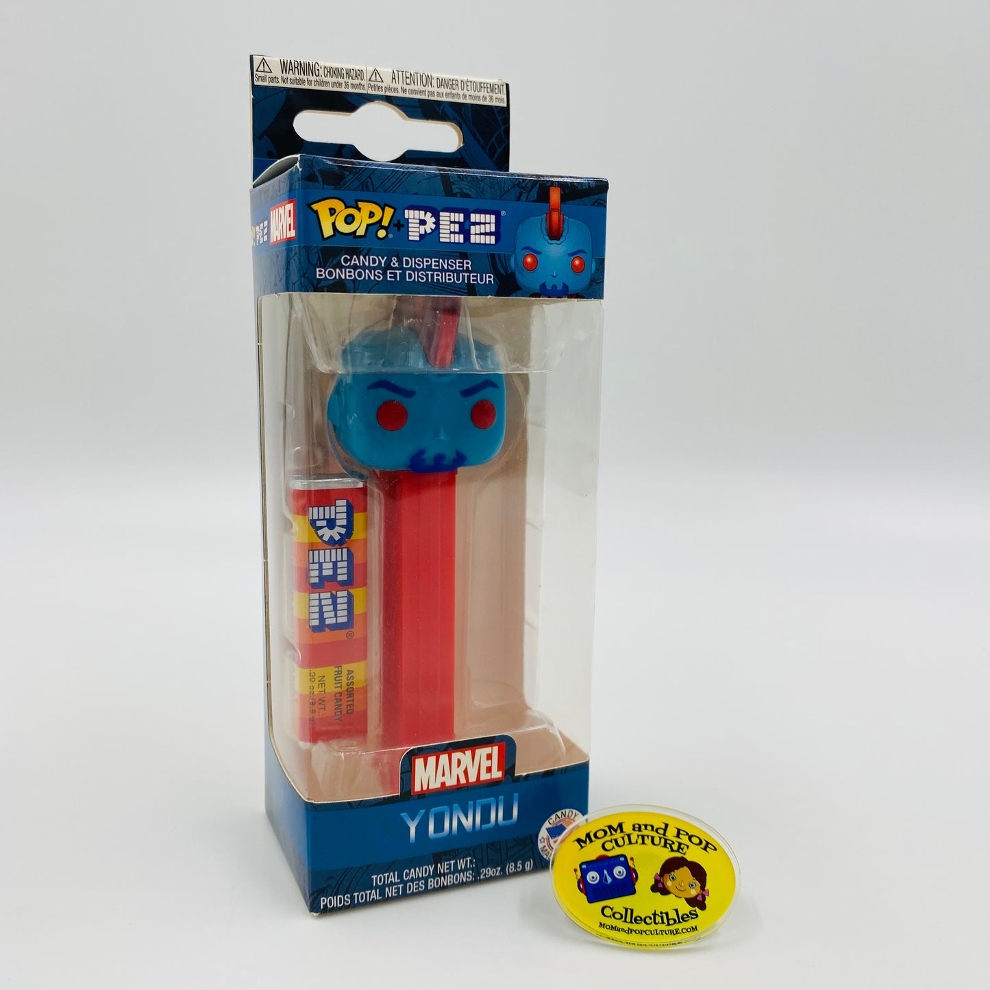 Marvel Guardians of the Galaxy Yondu Pop! + PEZ dispenser (2018) boxed