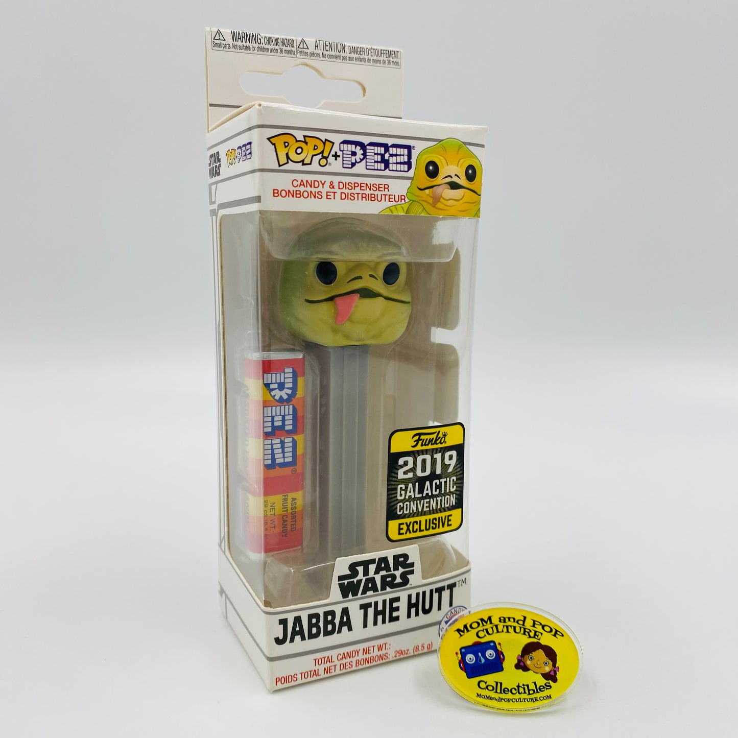 Star Wars Jabba the Hutt Pop! + PEZ dispenser (2019) boxed