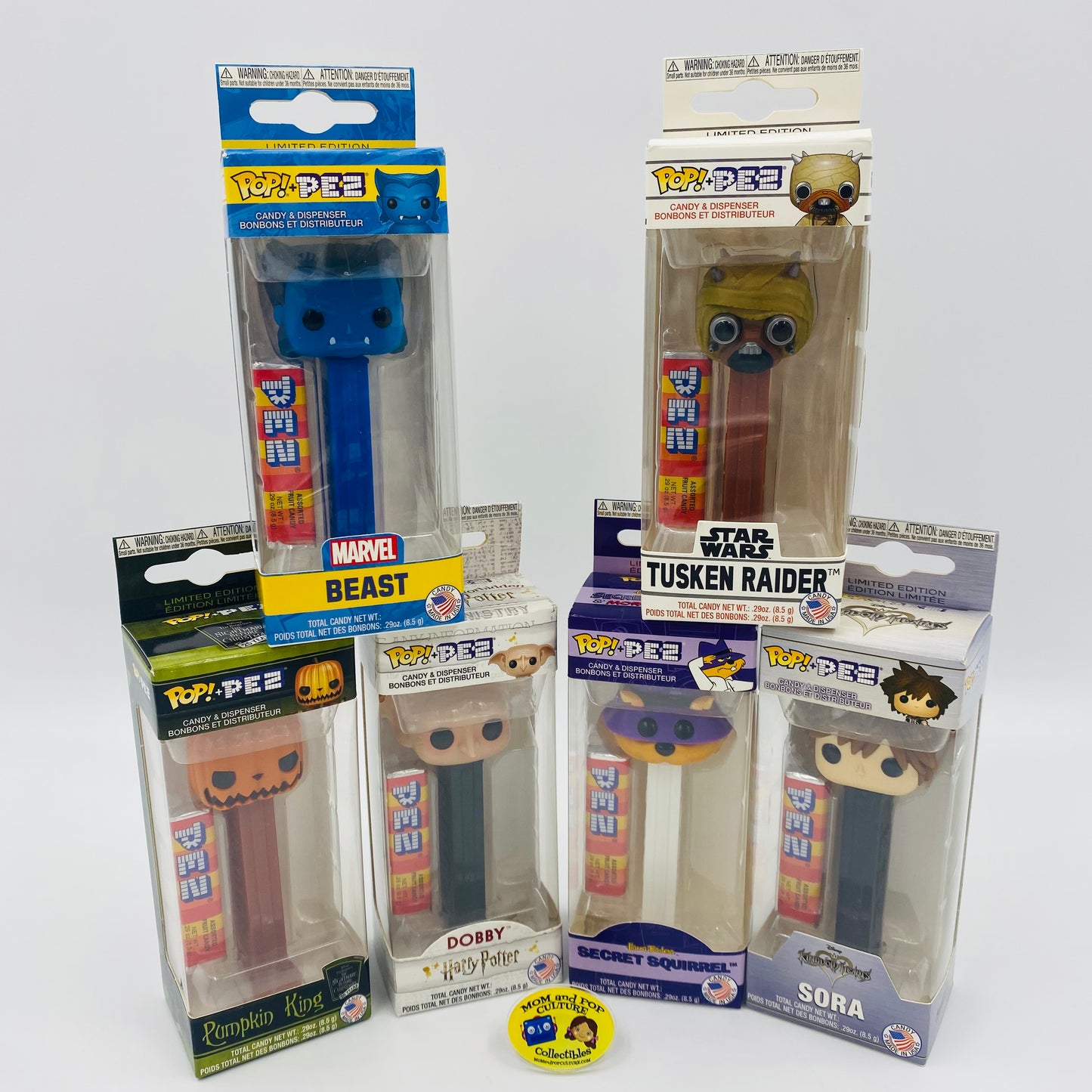 M&PC Pop! + PEZ Dispenser FUN PACK: Starter Pack #1
