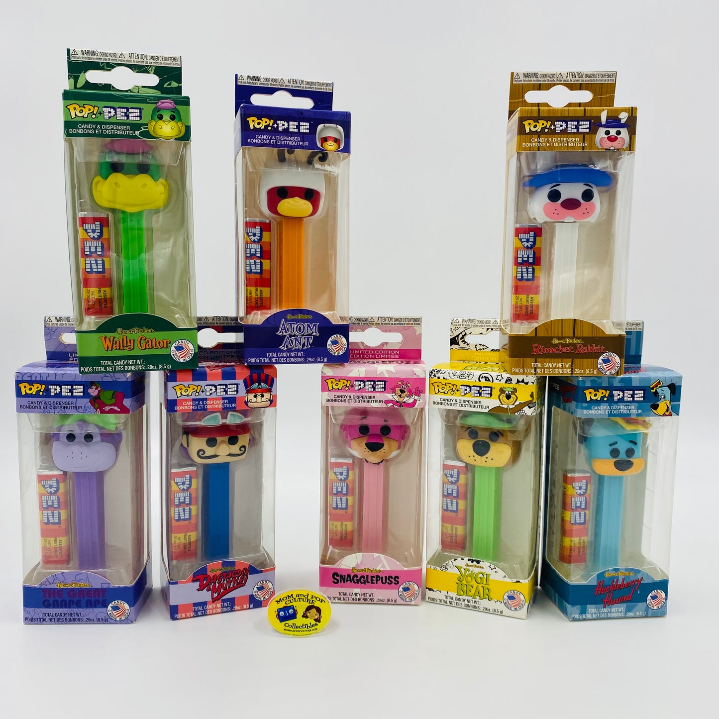 M&PC Pop! + PEZ Dispenser MEGA FUN PACK: Hanna-Barbera!