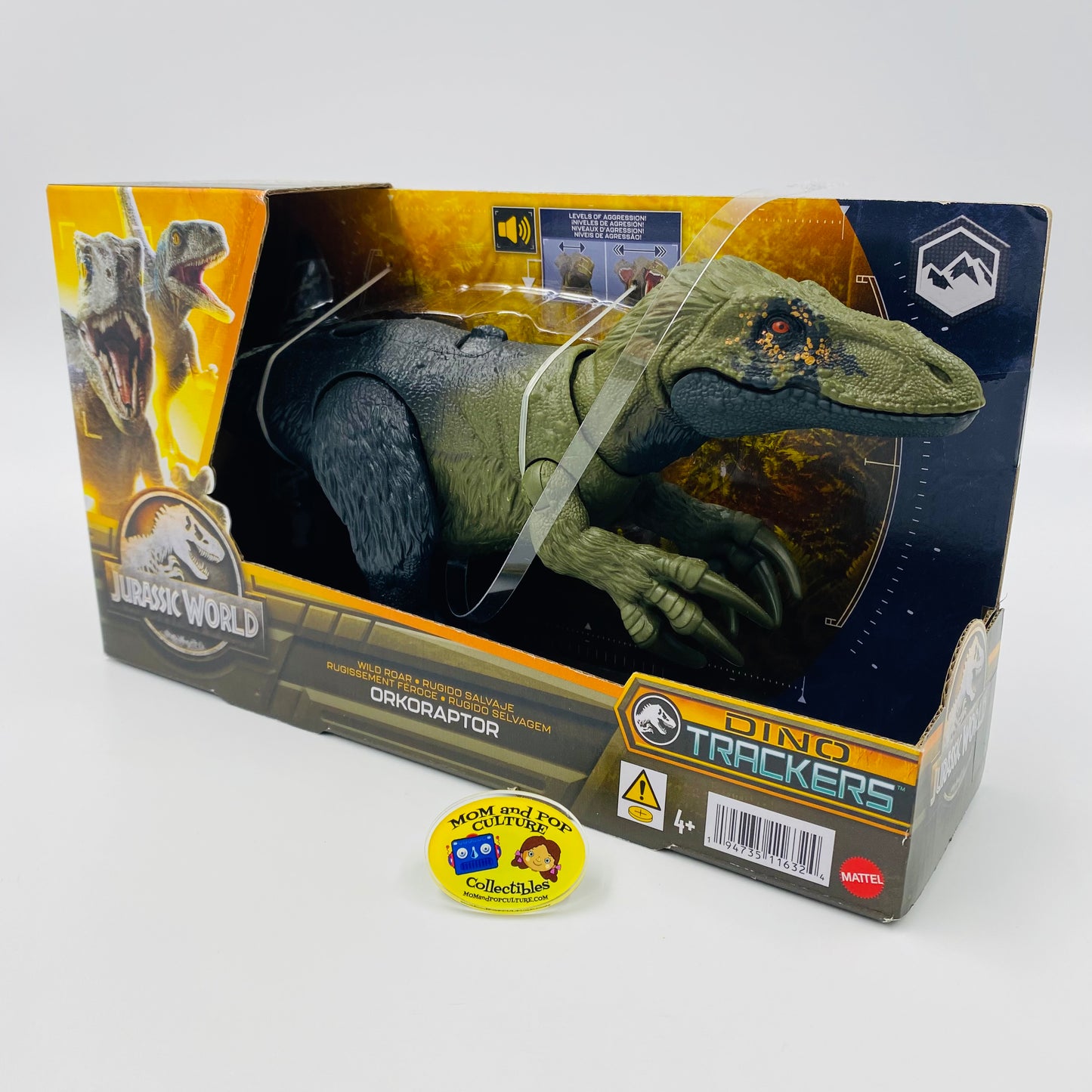 Jurassic World Wild Roar Orkoraptor carded action figure (2023) Mattel