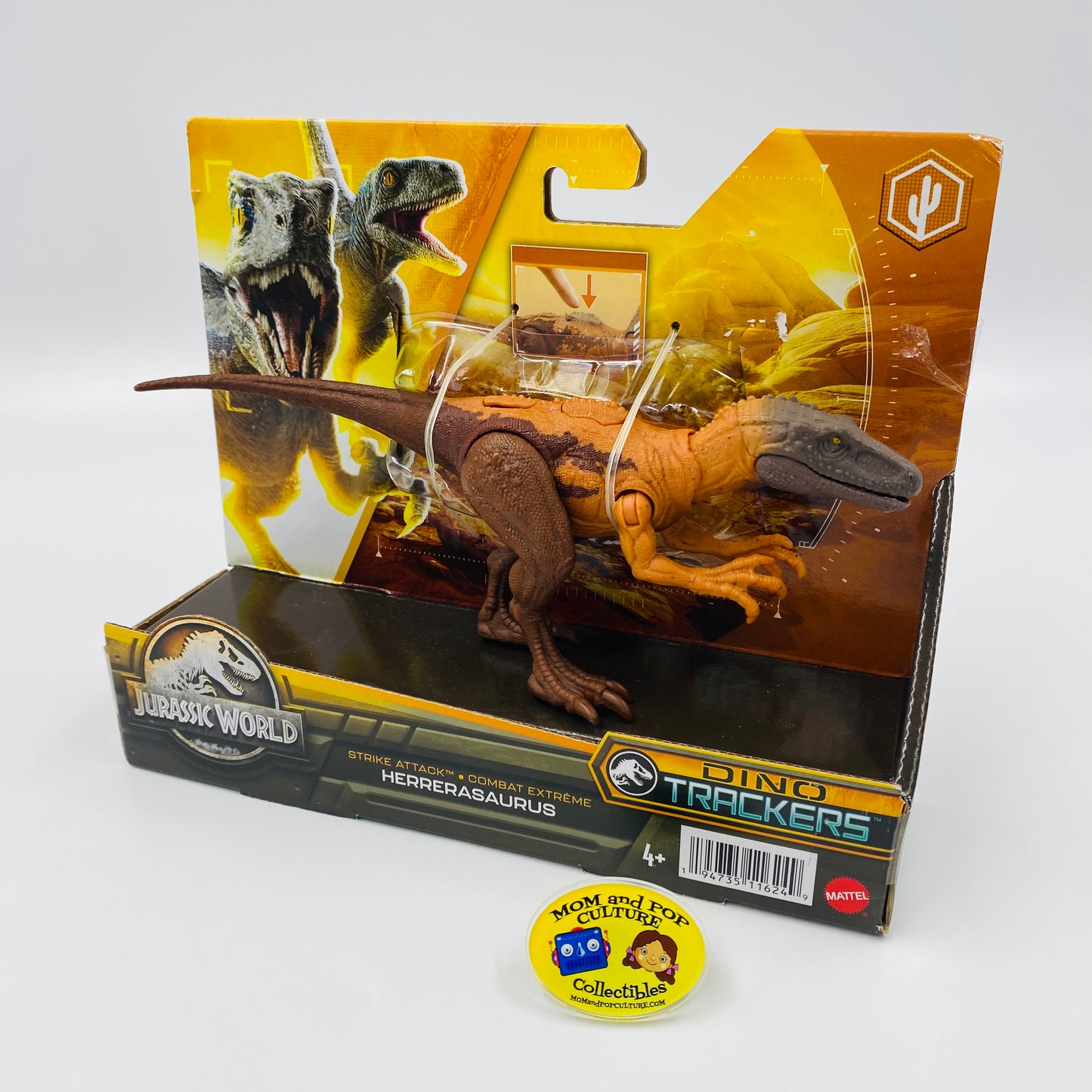 Jurassic World Dino Trackers Strike Attack Herrerasaurus carded action figure (2023) Mattel