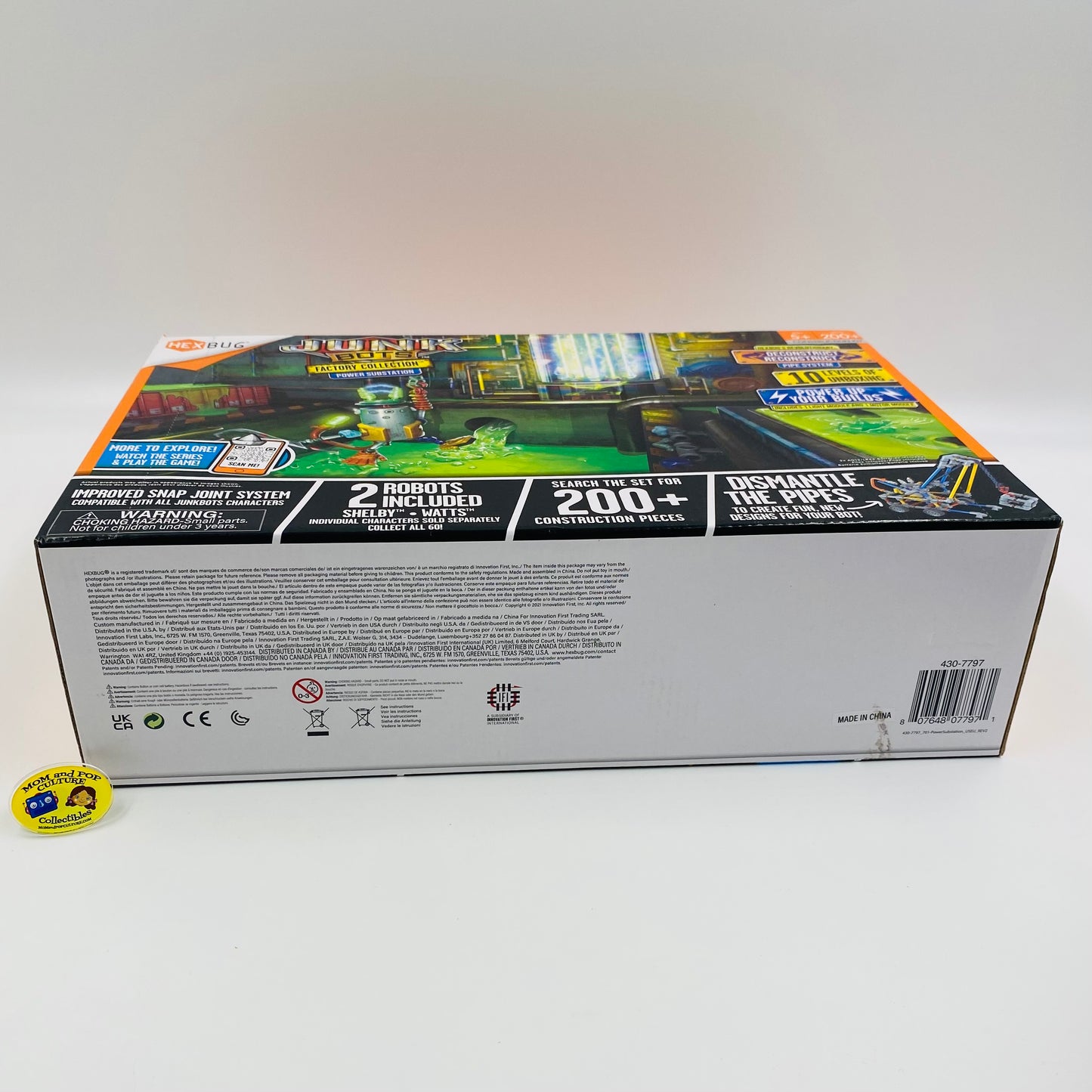 HEXBUG JUNKBOTS Factory Collection Power Substation Construction Kit 200 pc. boxed set (2021) Hexbug