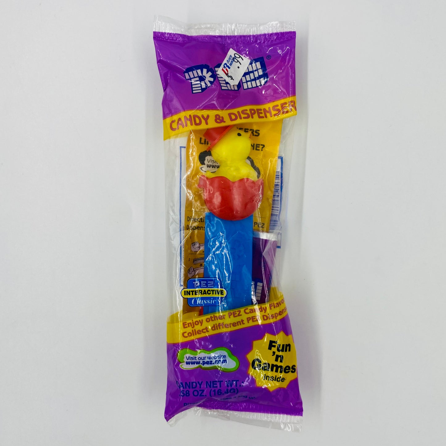 Easter Chick in Red Egg PEZ dispenser (1999) bagged 5.9 Hungary