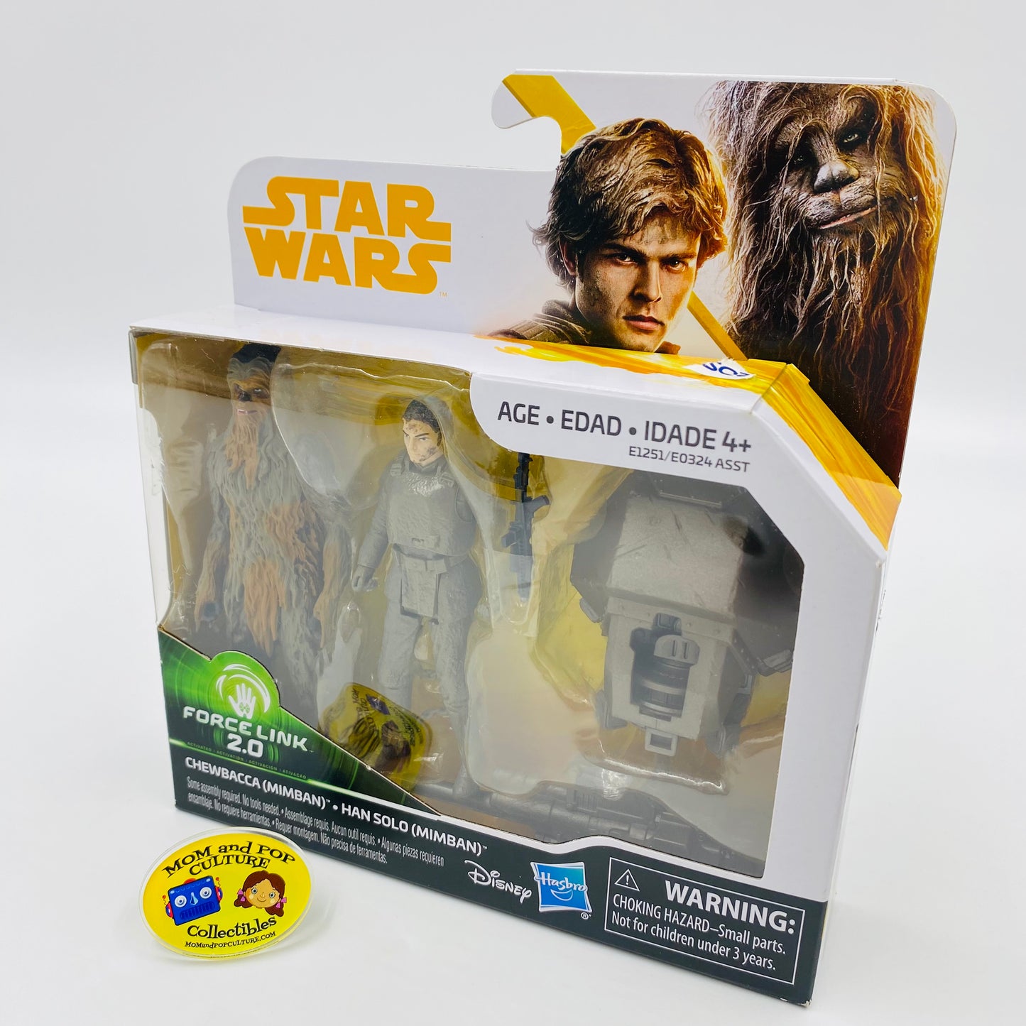 Star Wars Solo Chewbacca (Mimban) & Han Solo (Mimban) 3.75” boxed action figures (2018) Hasbro