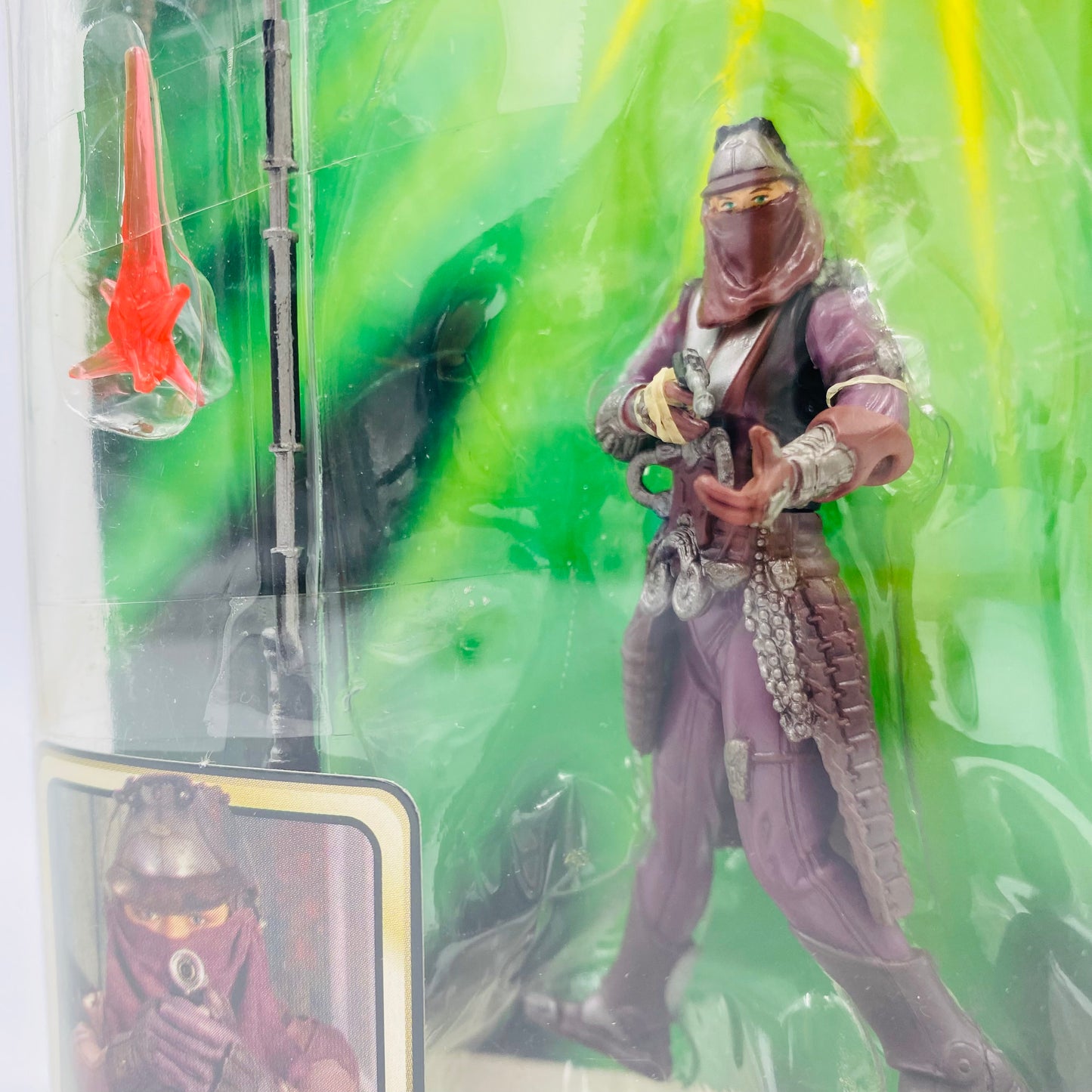 Star Wars Power of the Jedi Attack of the Clones Sneak Preview Zam Wessell carded 3.75” vehicle & action figure (2002) Hasbro