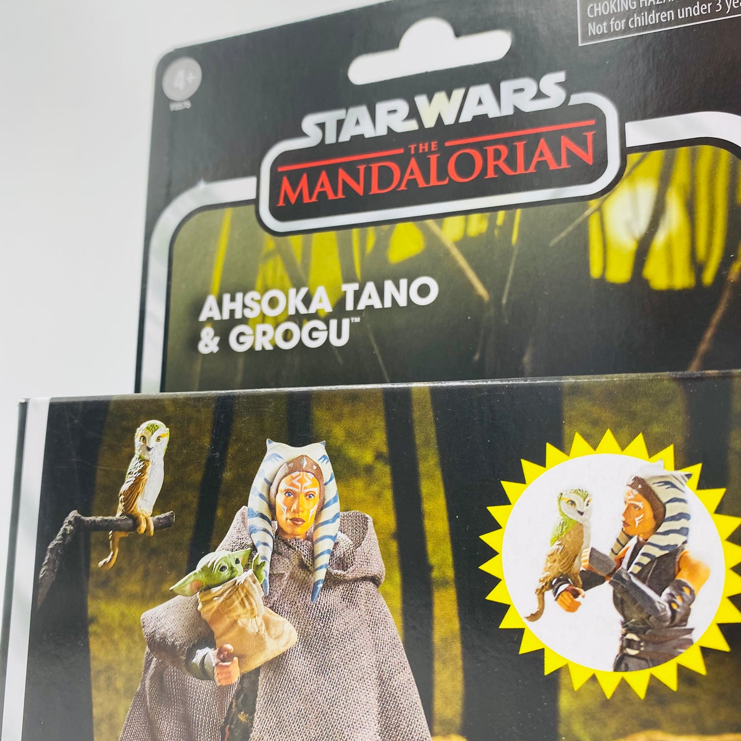 Star Wars The Vintage Collection Ahsoka Tano & Grogu Deluxe carded 3.75” action figures (2022) Kenner (Hasbro)