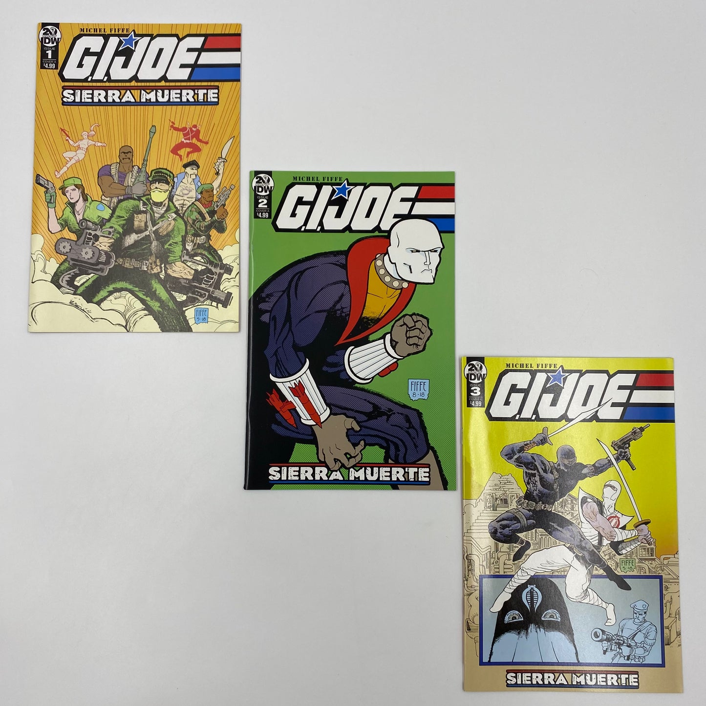 G.I. Joe Sierra Muerte #1-3 (2019) IDW (FN, FN, FN+)