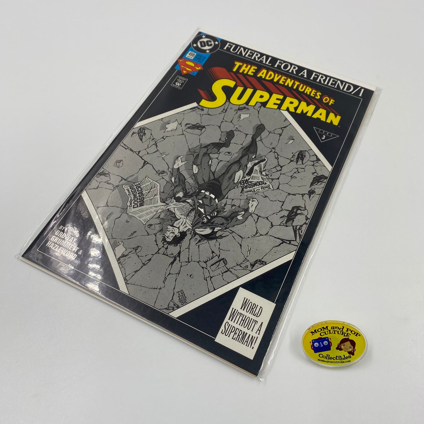 The Adventures of Superman #498 Funeral for a Friend part 1 (1993) DC (FN-)