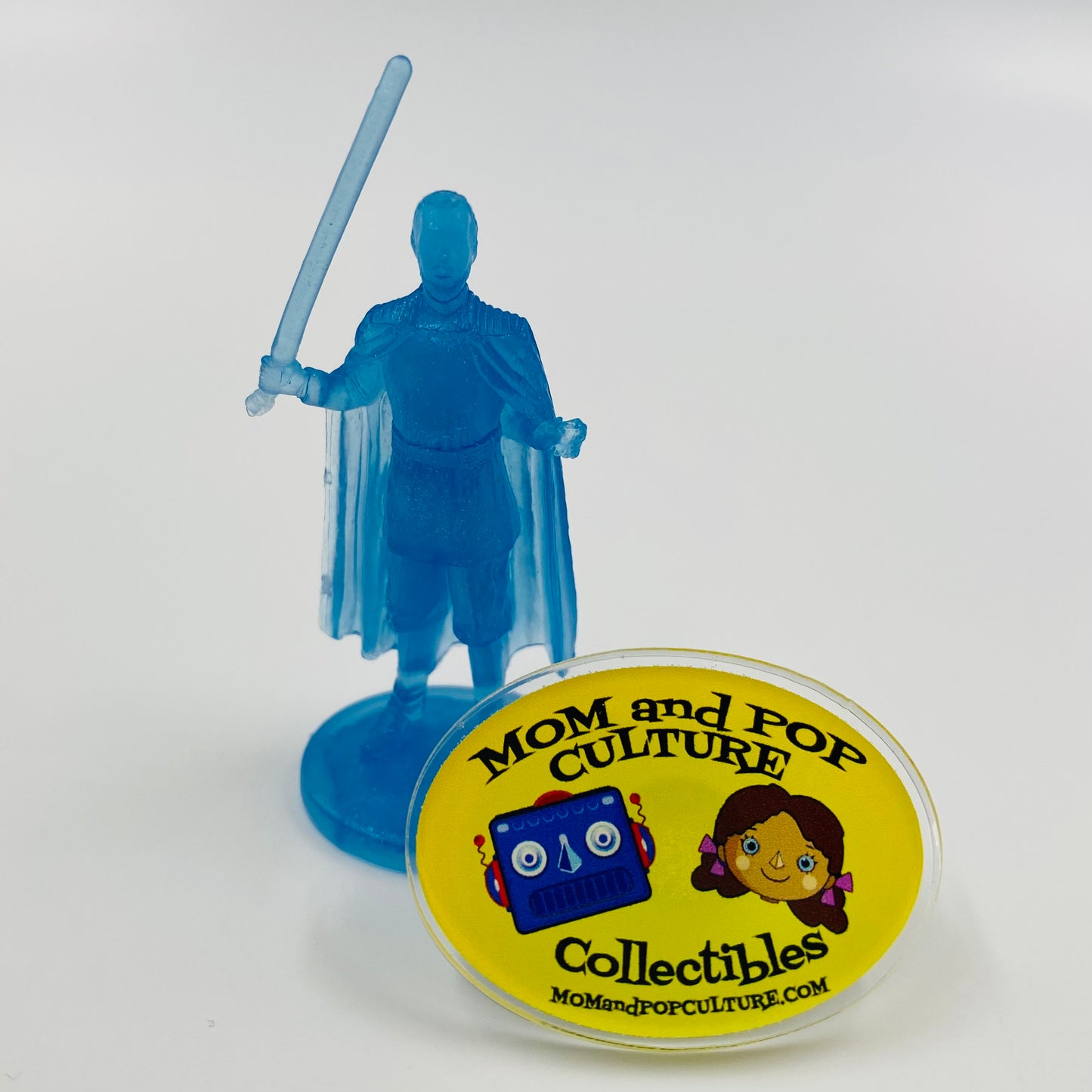 Star Wars the Saga Collection bonus hologram figure Count Dooku (blue) mini figurine (2006) Hasbro