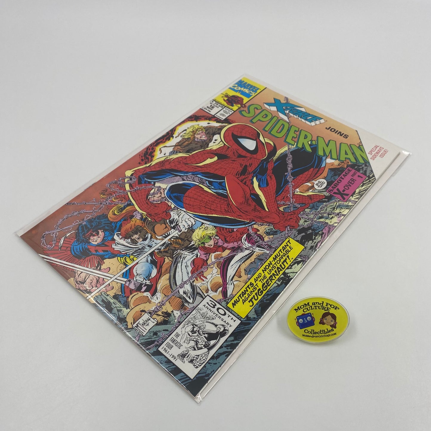 Spider-Man #16 direct edition “Sabotage X-Over” (1991) Marvel (FN+)
