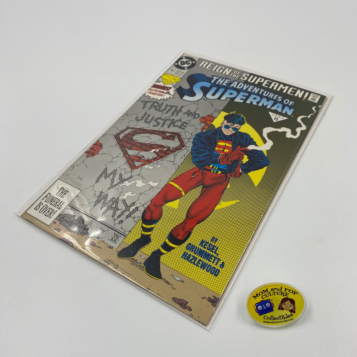 The Adventures of Superman #501 Reign of the Supermen! part 4 (1993) DC (FN+) standard cover