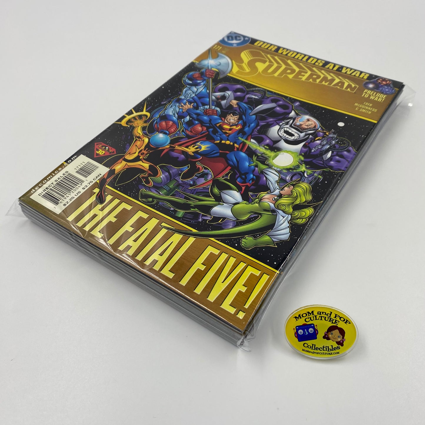 Superman Our Worlds at War: Superman #171-173 (2001), Adventures of Superman #593-595 (2001), Superman: The Man of Steel #115-117 (2001), Action Comics #780-782 (2001) DC (FN to NM)