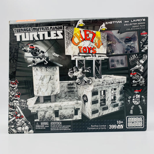 Mega Bloks Teenage Mutant Ninja Turtles Rooftop Combat with Leonardo & Shredder boxed building bricks set with 2” micro action figures (2016) DPD80 Mattel