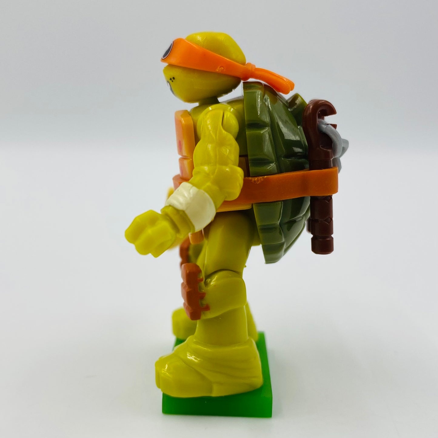 Mega Bloks Teenage Mutant Ninja Turtles series 1 Michelangelo loose 2” micro action figure (2015) Mattel
