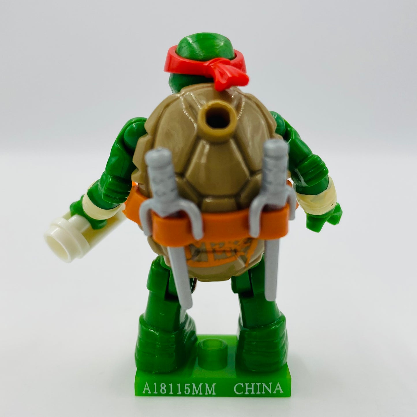 Mega Bloks Teenage Mutant Ninja Turtles series 1 Raphael loose 2” micro action figure (2015) Mattel