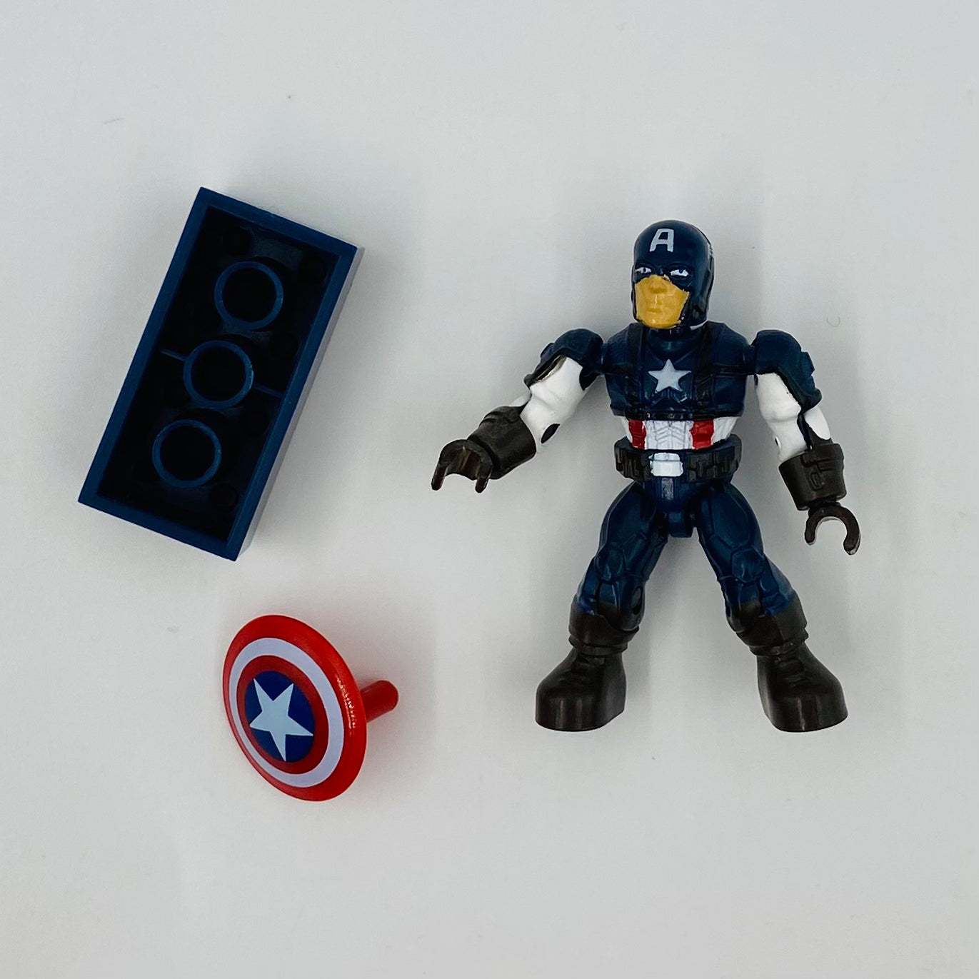 Mega Bloks Marvel series 2 Captain America loose 2” micro action figure (2012) MEGA Brands